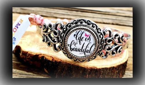 2 Piece Bracelet Set - LIFE IS BEAUTIFUL ❤