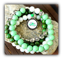 Load image into Gallery viewer, 4 Piece Handmade Beaded Bracelet - LET&#39;S GET SHAMROCKED