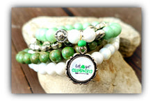 Load image into Gallery viewer, 4 Piece Handmade Beaded Bracelet - LET&#39;S GET SHAMROCKED