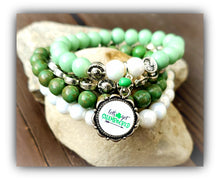 Load image into Gallery viewer, 4 Piece Handmade Beaded Bracelet - LET&#39;S GET SHAMROCKED