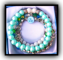 Load image into Gallery viewer, 4 Piece Handmade Beaded Bracelet - JUST BREATHE