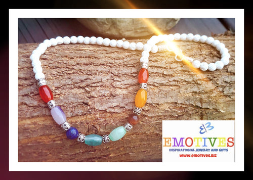 Handmade Healing CHAKRA/ LAVA BEAD Necklace